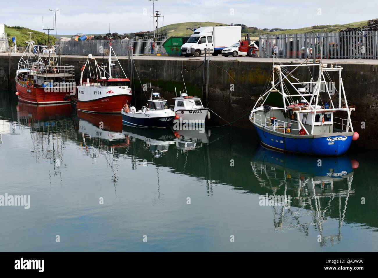 Padstow Harbour with the Tide in Cornwall England uk Stock Photo Alamy