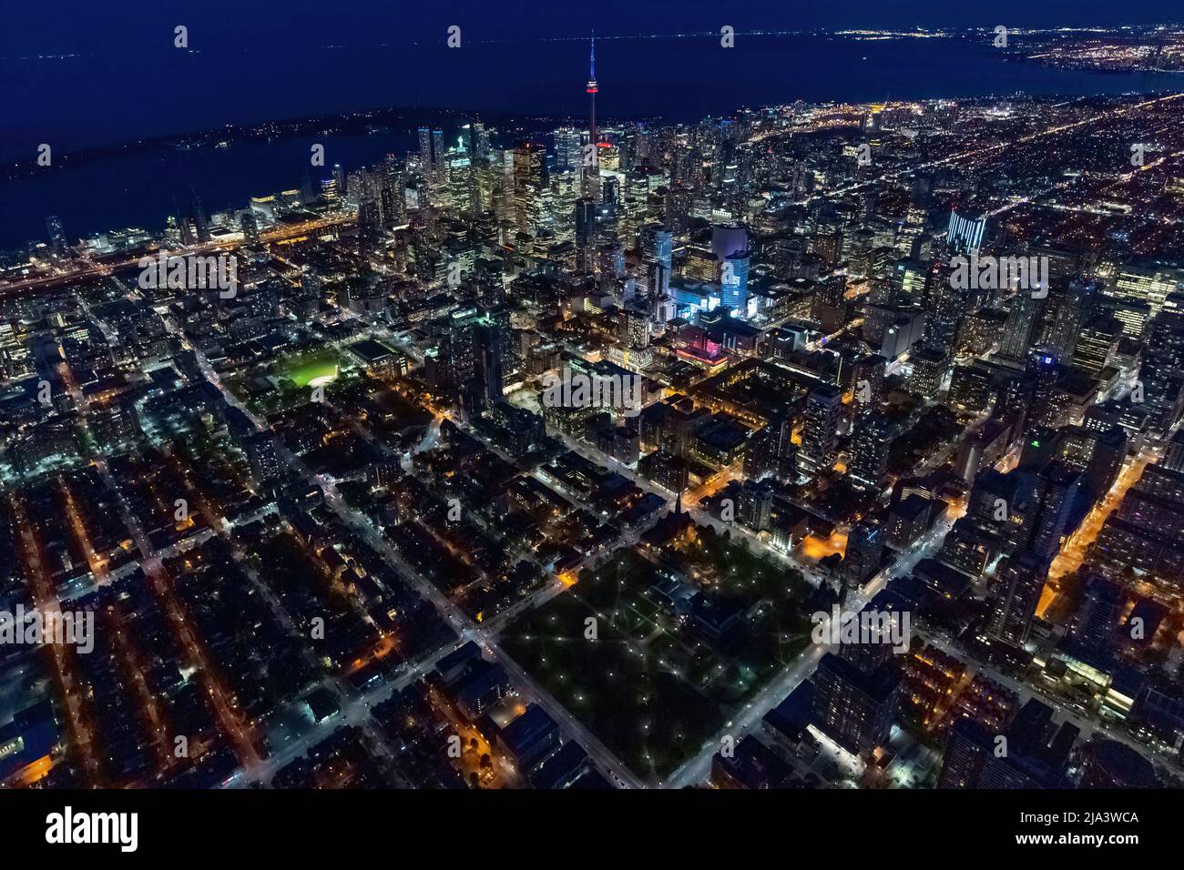 The North East of Toronto at night Stock Photo