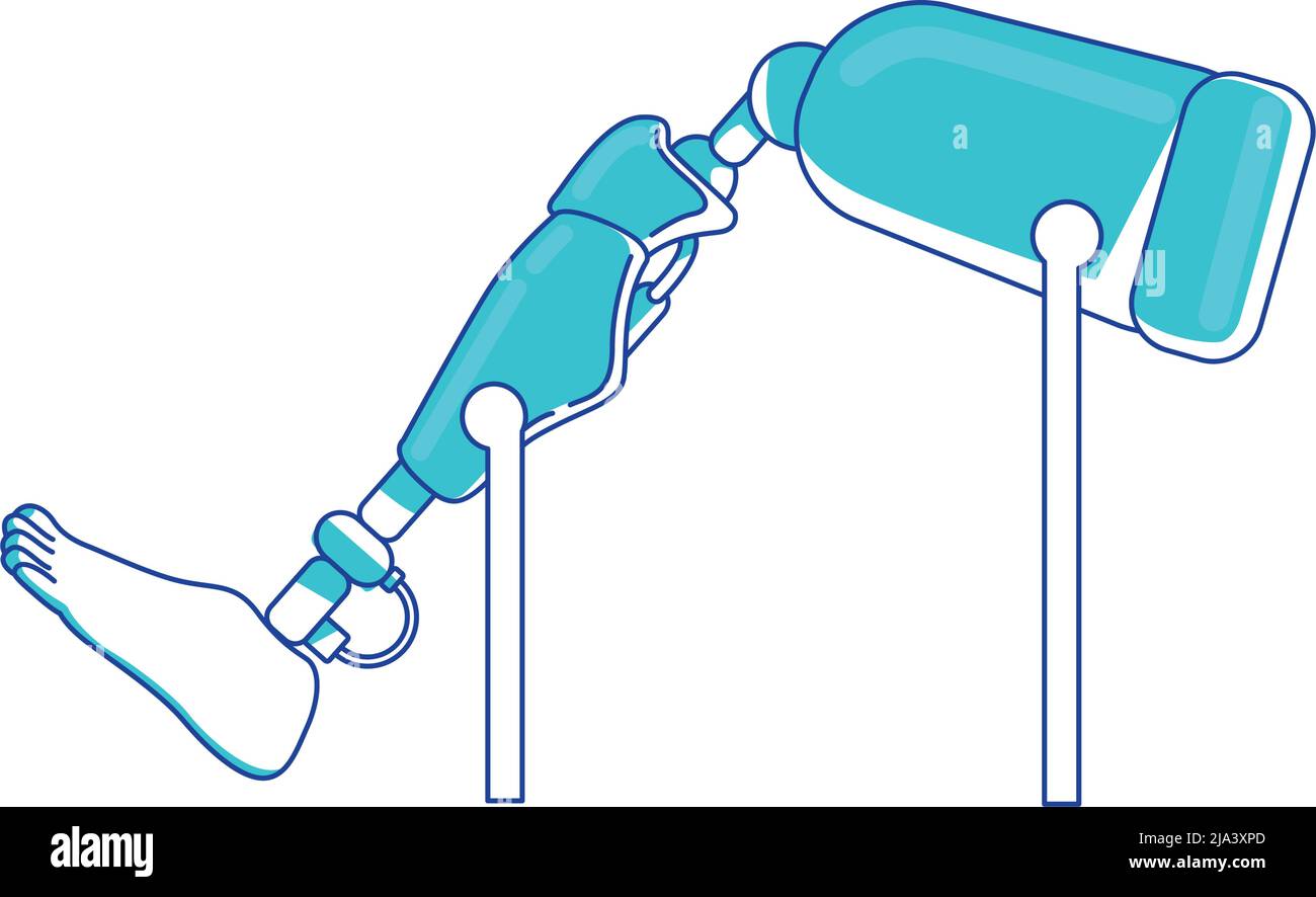 Prothesis device semi flat color vector element Stock Vector