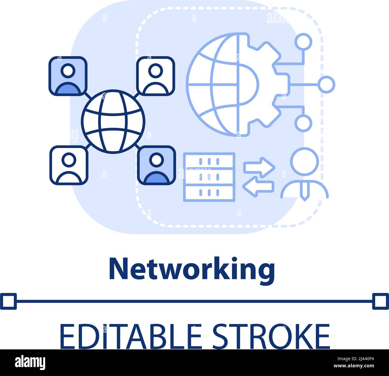 Networking light blue concept icon Stock Vector Image & Art - Alamy