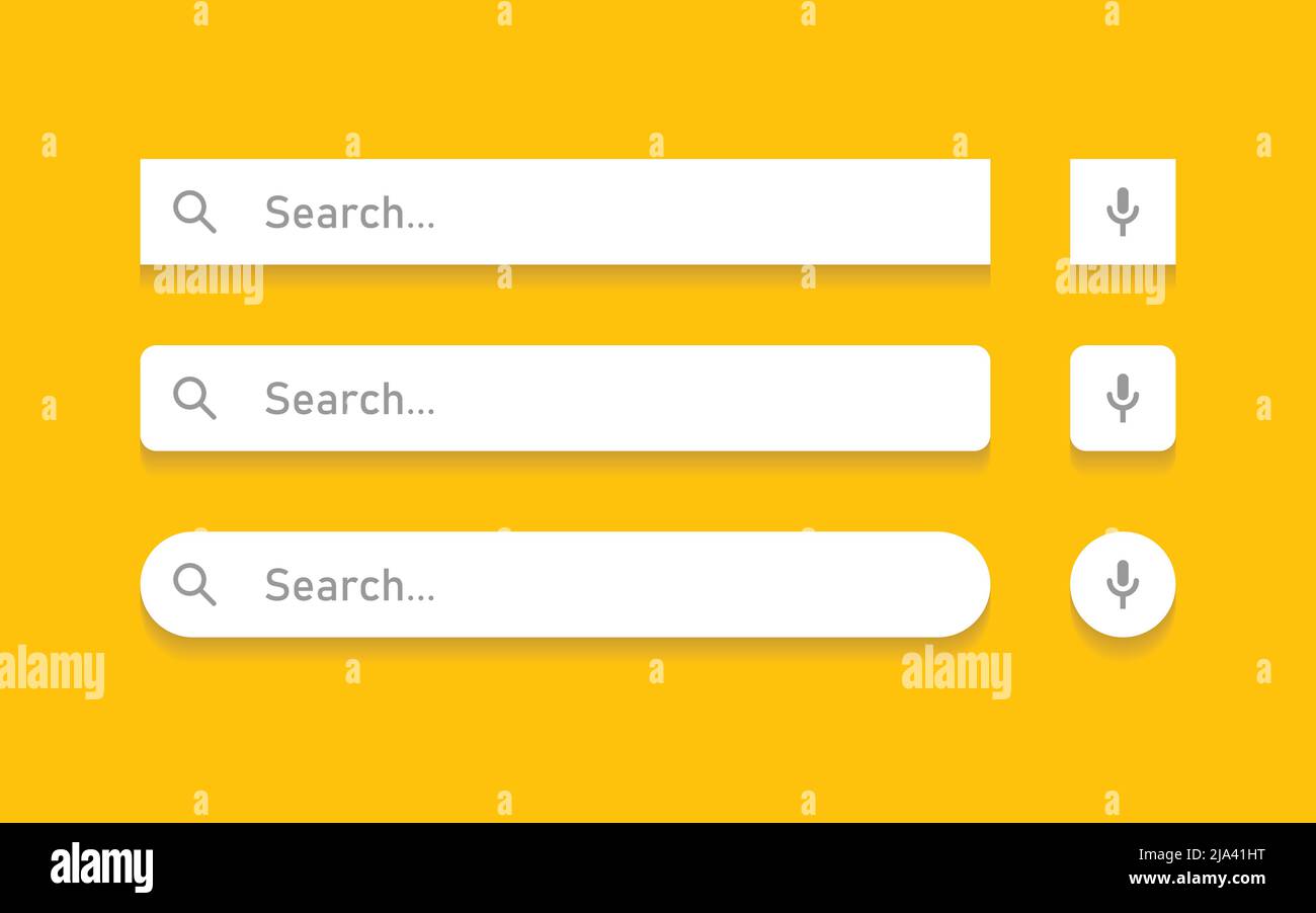 Search bar in flat style. Website address vector illustration on ...