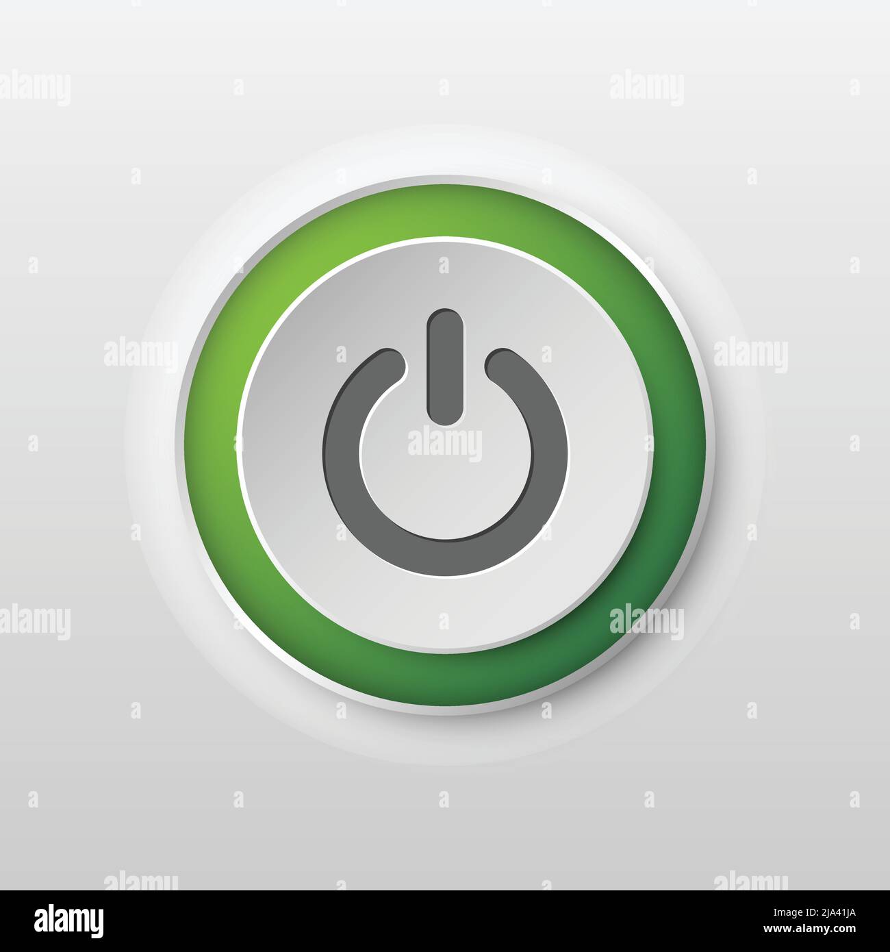 On and off buttons in flat style. Toggle switch vector illustration on ...