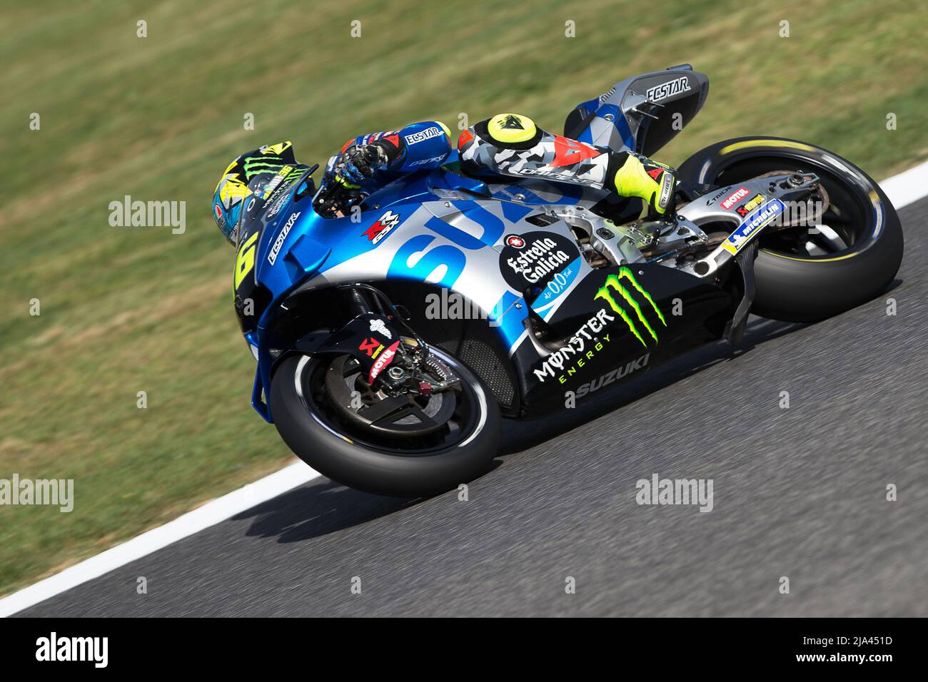 Mugello, Italy, 27/05/2022, #36 Joan MIR (Team Suzuki Ecstar) during the  MotoGP World Championship Gran Premio d'Italia Oakley Free Practice MotoGP  on May 27, 2022 at the Mugello International Circuit in Mugello,