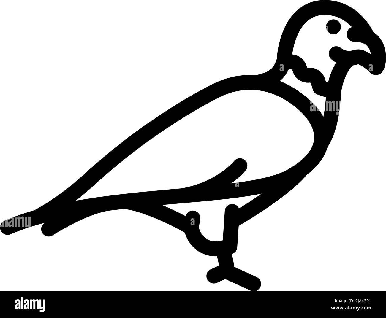 eagle bird line icon vector illustration Stock Vector