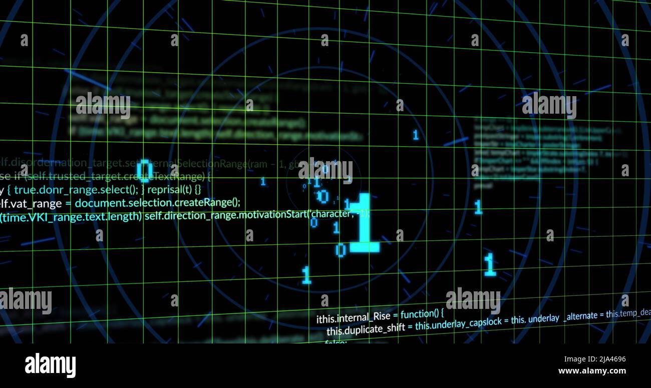 Data processing on black background hi-res stock photography and images ...