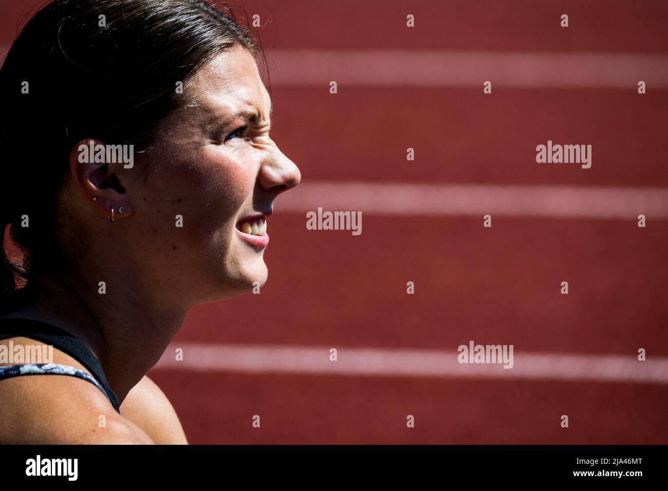 Dutch athlete Emma Oosterwegel pictured during preparations ahead of