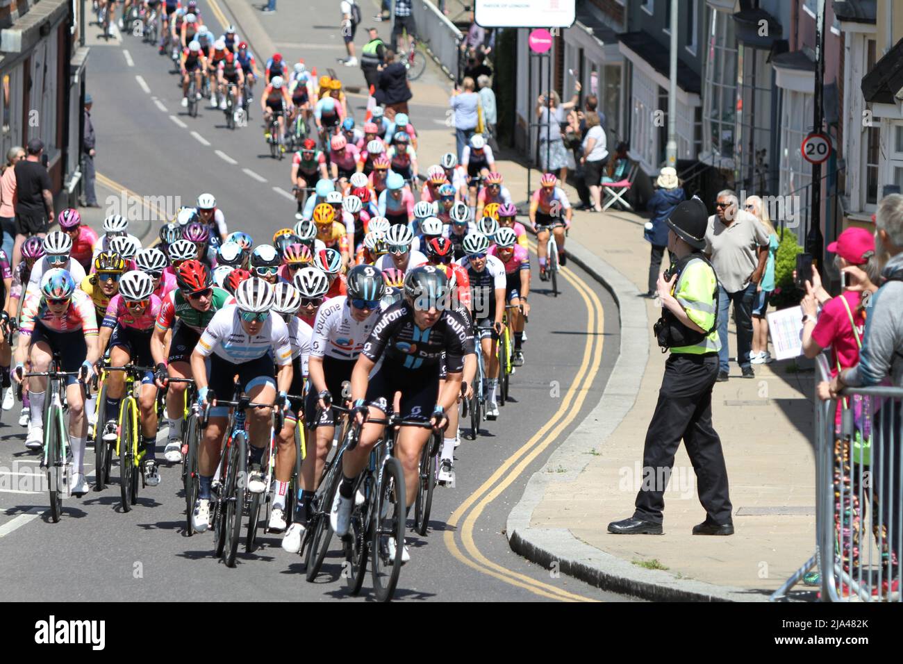 Stage one of the RideLondon Classique 2022 women's cycle race, part of