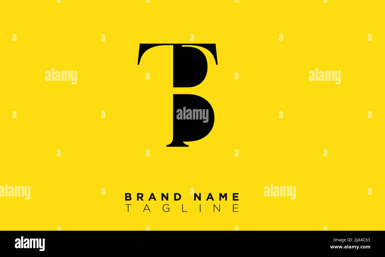 TB Alphabet letters Initials Monogram logo Stock Vector