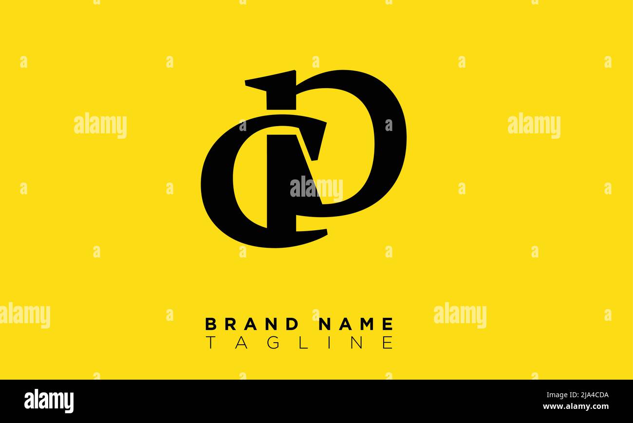 CP Alphabet letters Initials Monogram logo Stock Vector