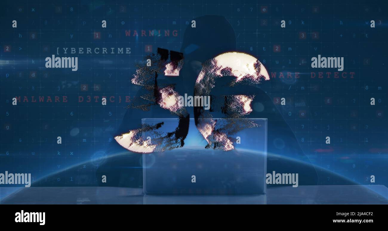 Image of 5g text over data processing Stock Photo