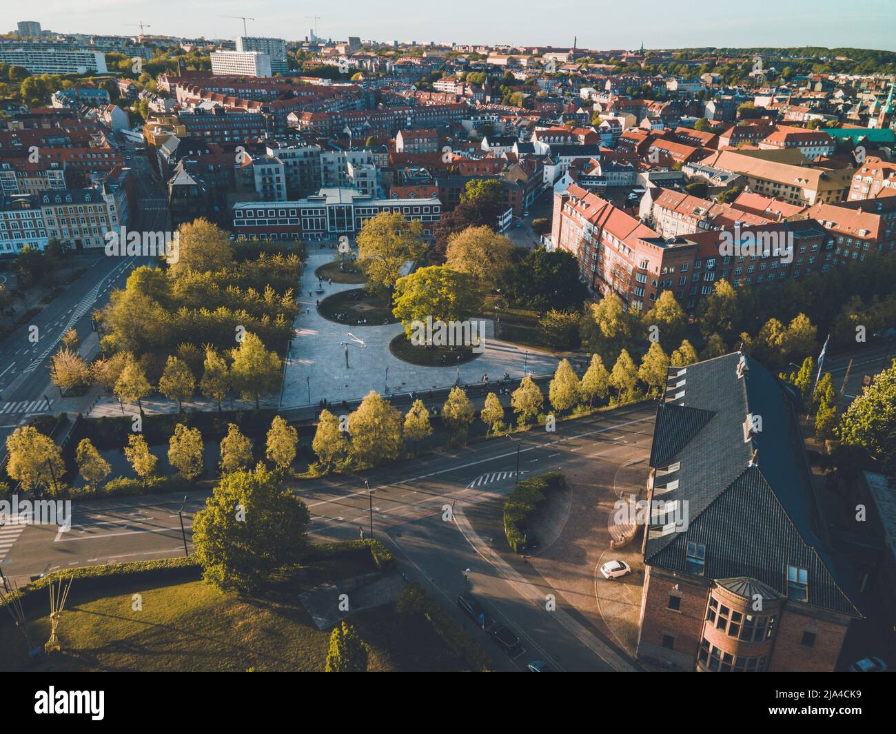 Views over Aarhus, Denmark in Jutland by Drone Stock Photo - Alamy