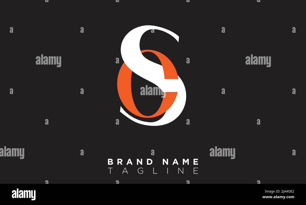 CS Alphabet letters Initials Monogram logo Stock Vector