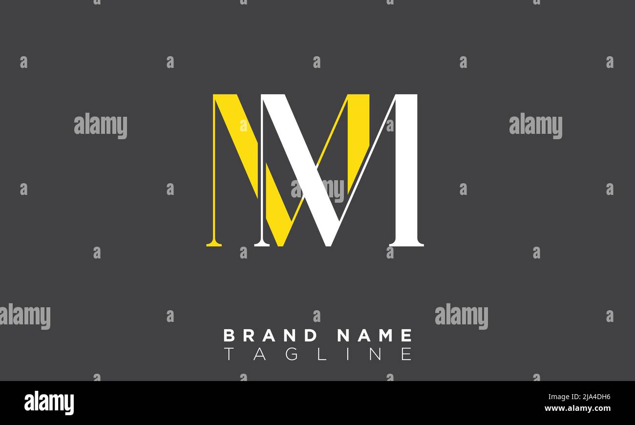 MM Alphabet letters Initials Monogram logo Stock Vector Image & Art - Alamy