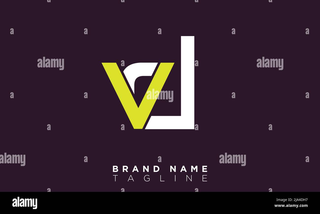 VD Alphabet letters Initials Monogram logo DV, V and D Stock Vector