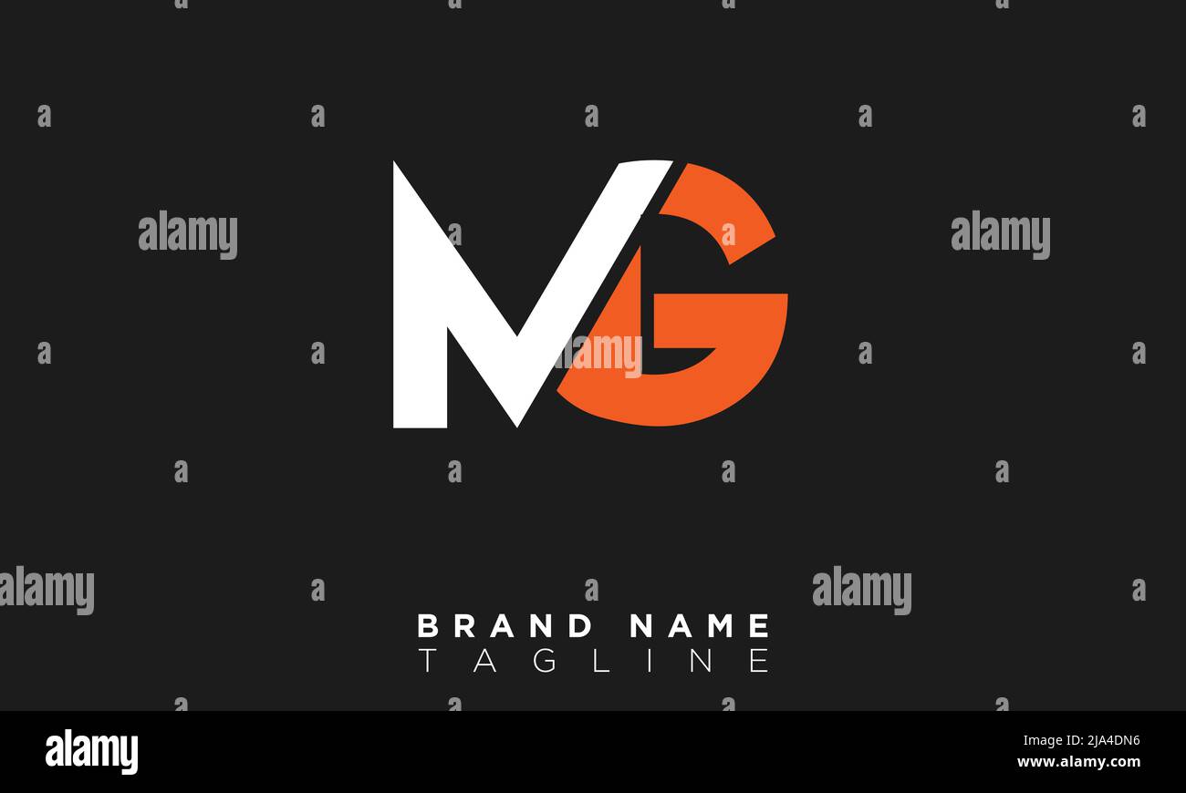 Alphabet letters Initials Monogram logo MG , GM Stock Vector Image & Art -  Alamy
