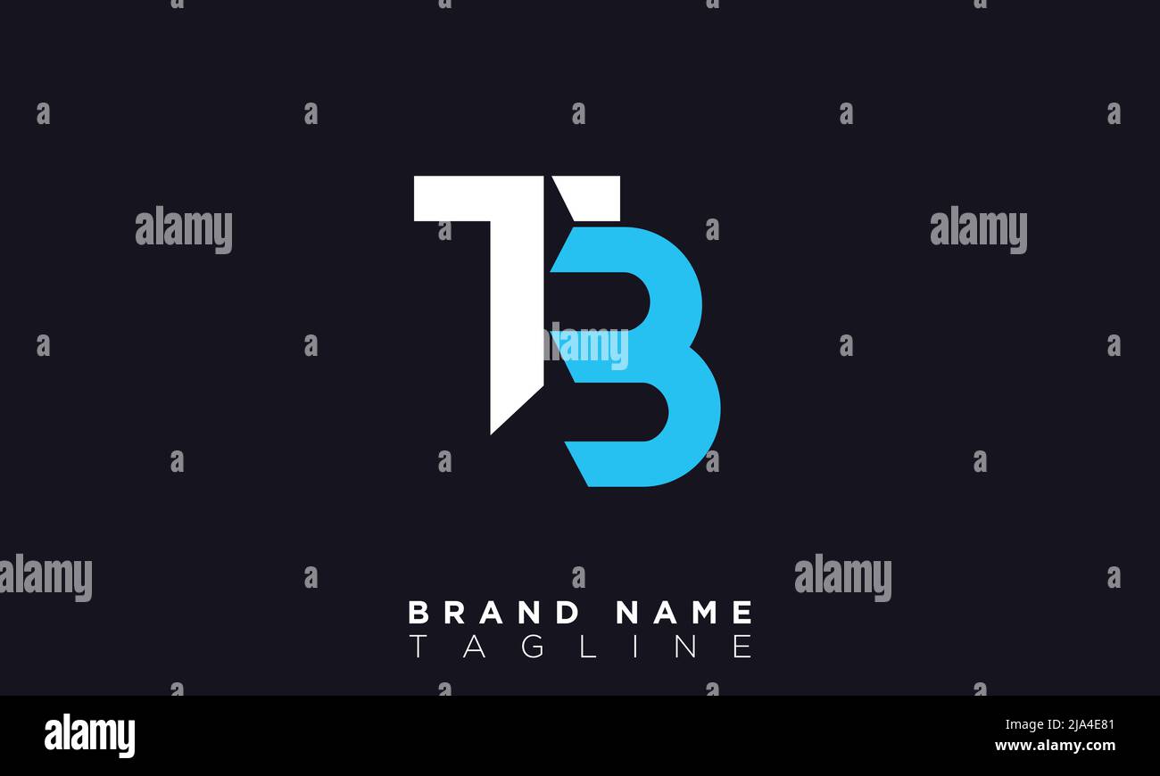 Alphabet letters Initials Monogram logo TB, BT, T and B Stock Vector ...