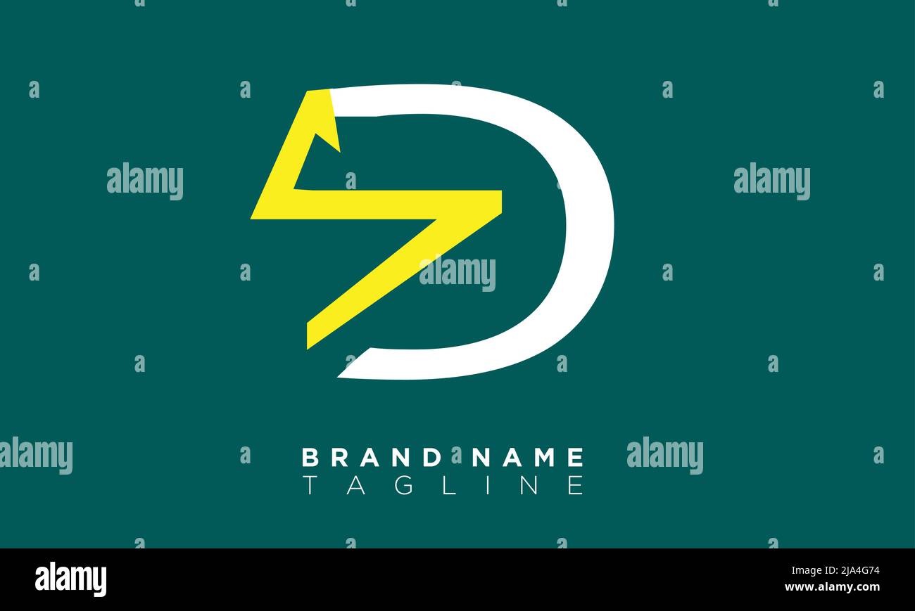 SD Alphabet letters Initials Monogram logo DS, S and D Stock Vector