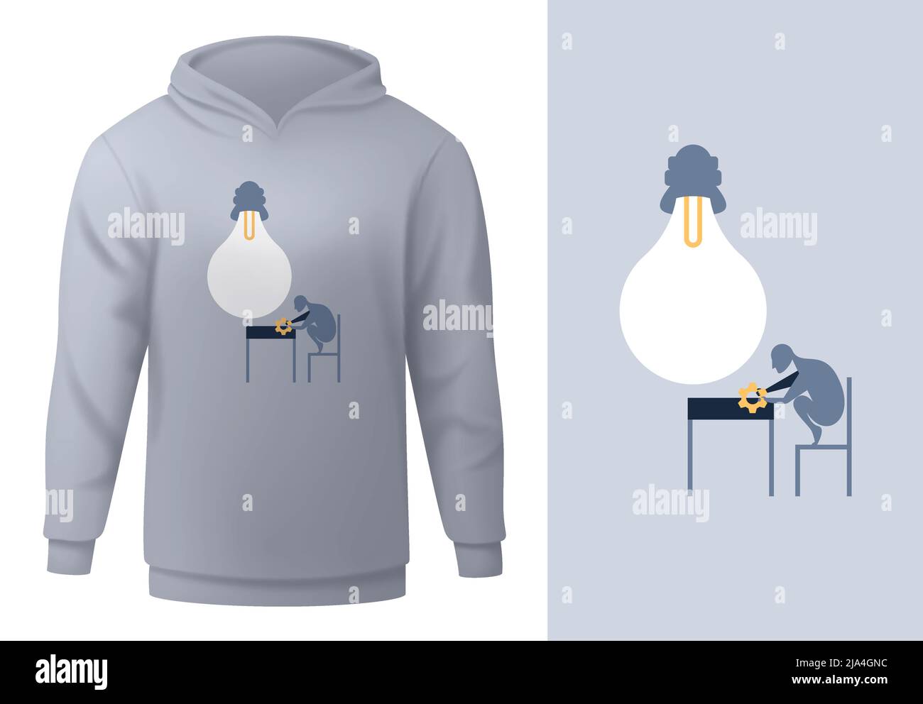 Man in full gear Stock Vector