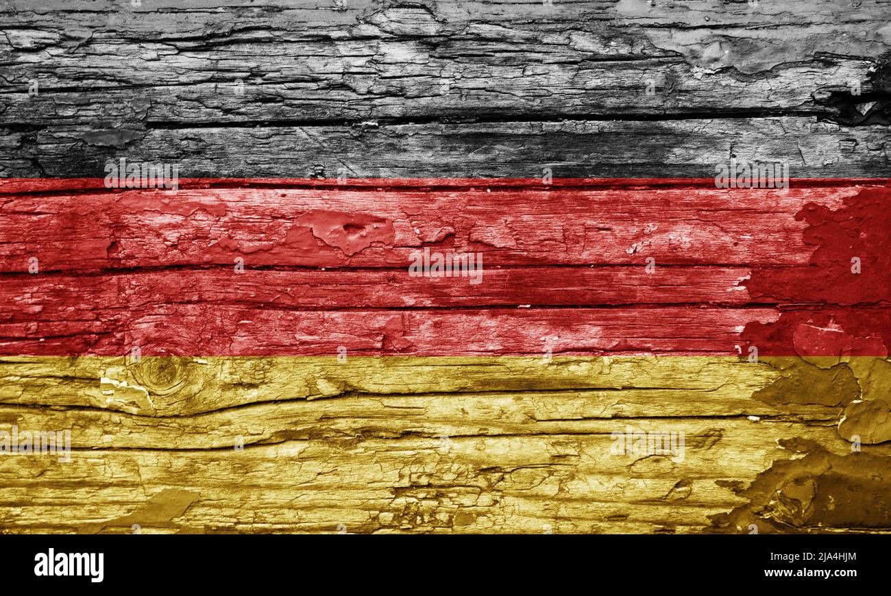 Wooden texture with painted flag Stock Photo - Alamy