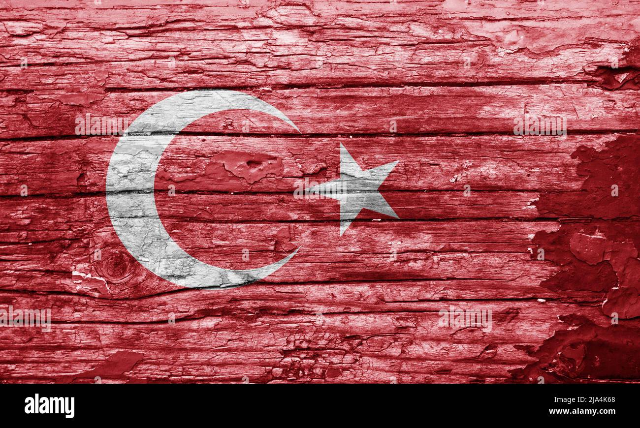 Wooden texture with painted flag Stock Photo - Alamy