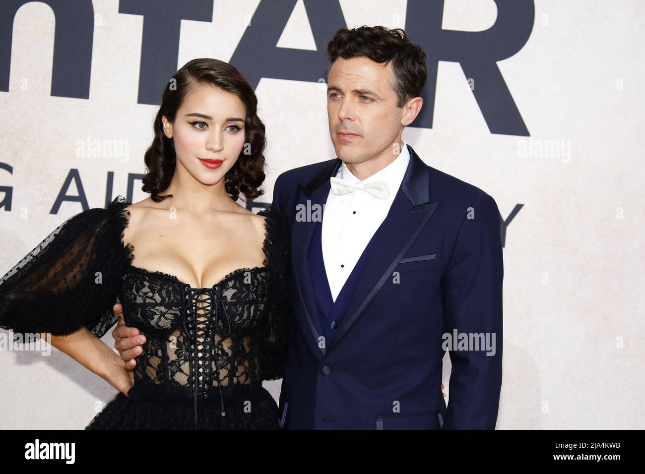 Cannes, France. 26th May, 2022. Caylee Cowan, Casey Affleck attend