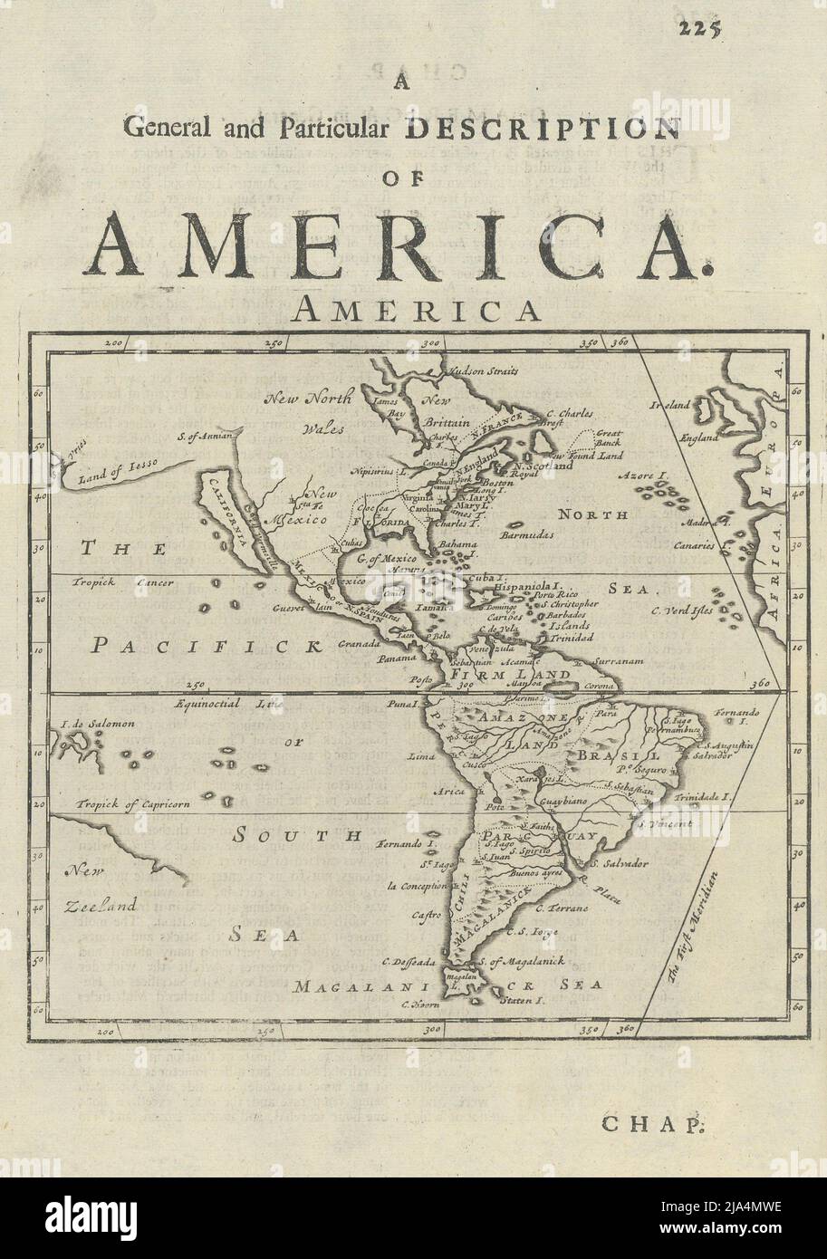 America by Herman Moll. North & South America. Insular California 1709 old map Stock Photo