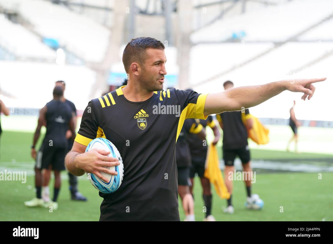 Marseille, France. 27th May 2022; Stade Velodrome, Marseille, France: European Rugby Heineken Champions Cup Final, Captains Run and press conference; Stade Rochelais training Credit: Action Plus Sports Images/Alamy Live News Stock Photo