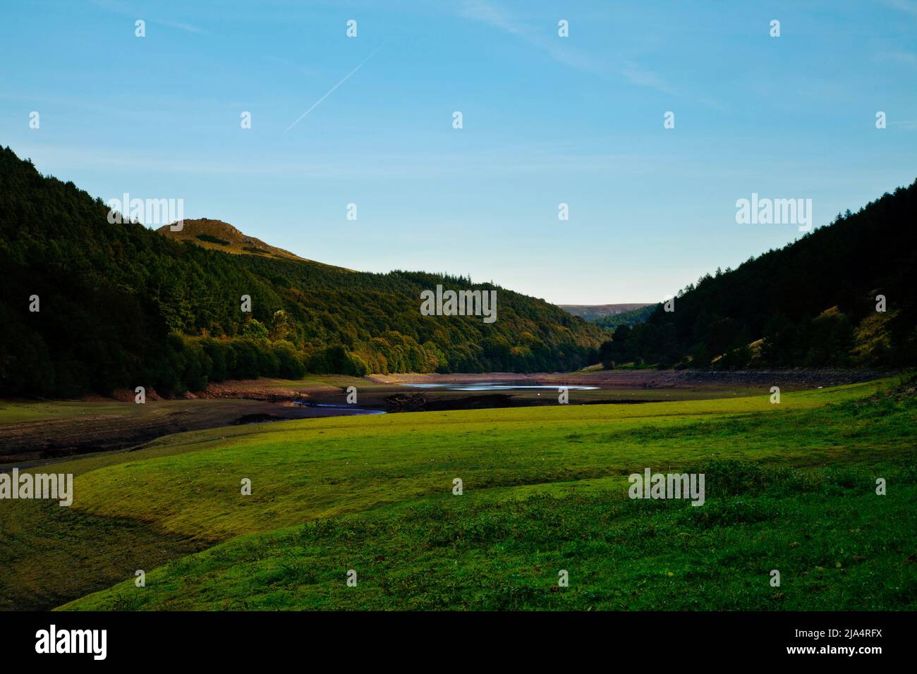 Ladybower Reservoir landscape photograph, Peak District, UK Stock Photo