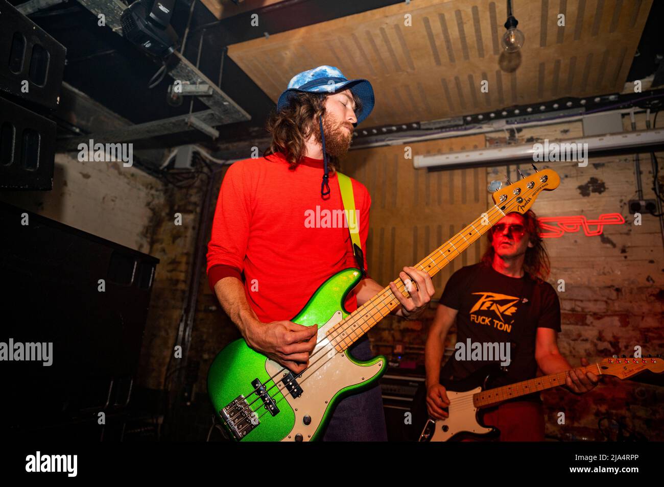 Manchester, UK. 26th May 2022. Dani Miller, Sean Powell, Alex Kilgore and David Head of the band Surfbort perform at Soup,  Manchester. 2022-05-26. Cr Stock Photo