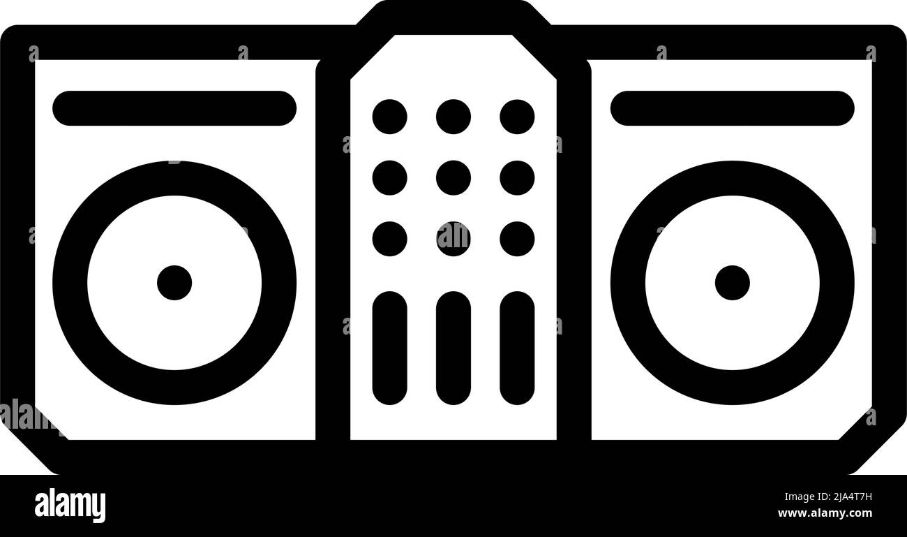 electronic music line icon vector illustration Stock Vector Image & Art