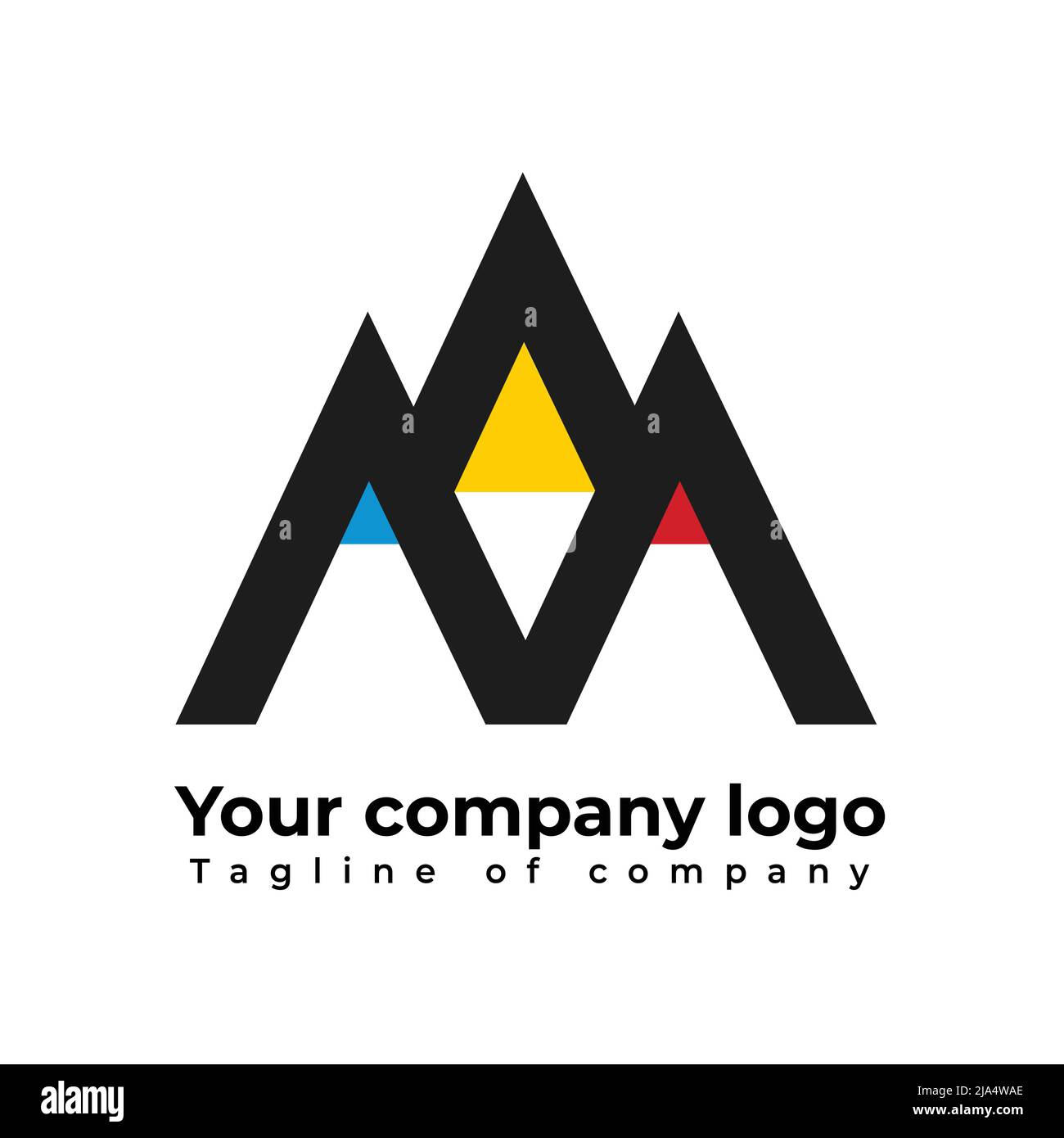 advertising agency logo Stock Vector