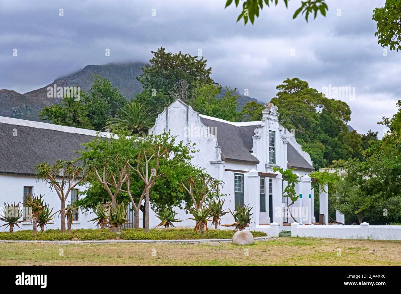 Toy And Miniature Museum, former 18th century parsonage in typical Cape Dutch style at Stellenbosch, Cape Winelands, Western Cape, South Africa Stock Photo
