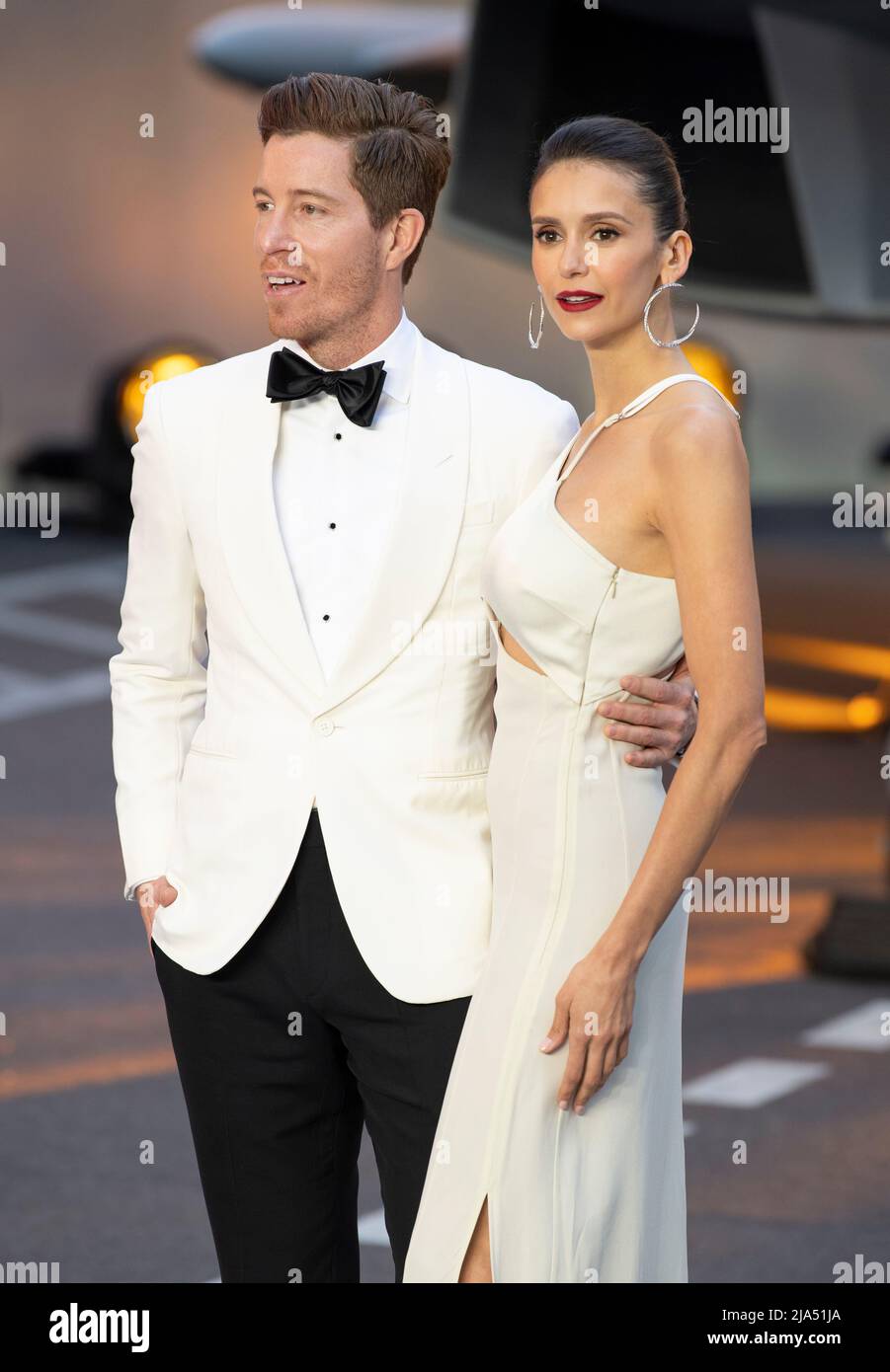 Shaun White and Nina Dobrev attend "Top Gun: Maverick" Royal Film