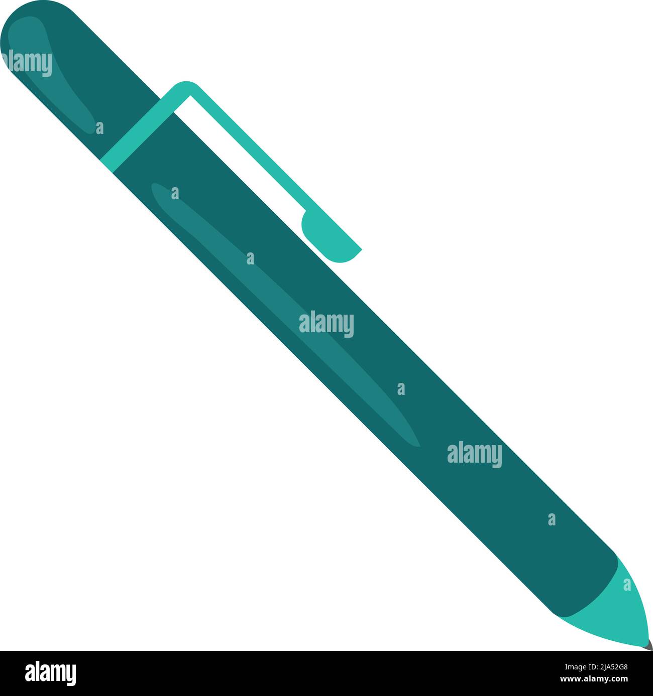 green pen school supply Stock Vector Image & Art - Alamy