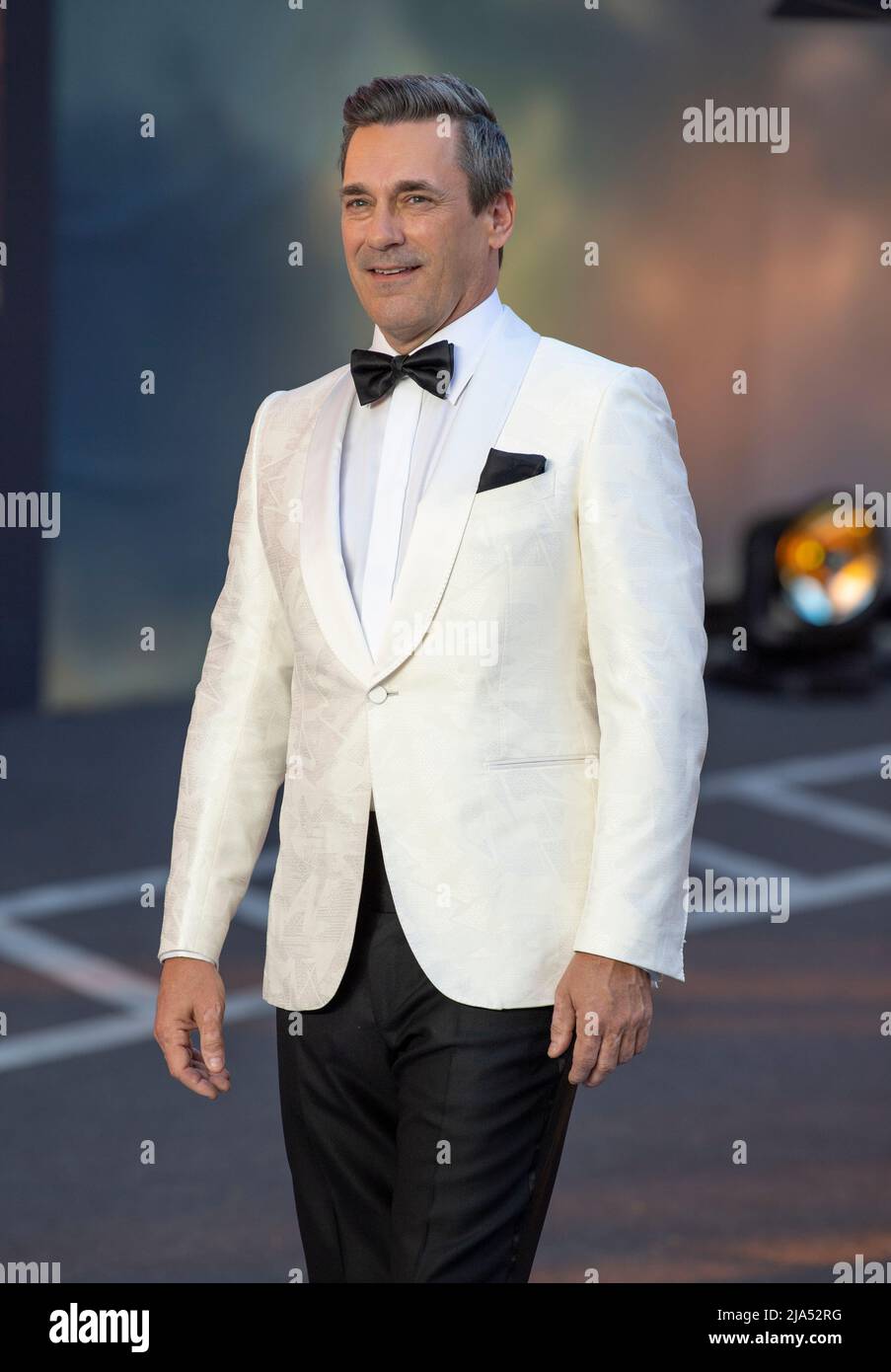 Jon Hamm attends 'Top Gun: Maverick' Royal Film Performance at Leicester Square on May 19, 2022 in London, England. Stock Photo