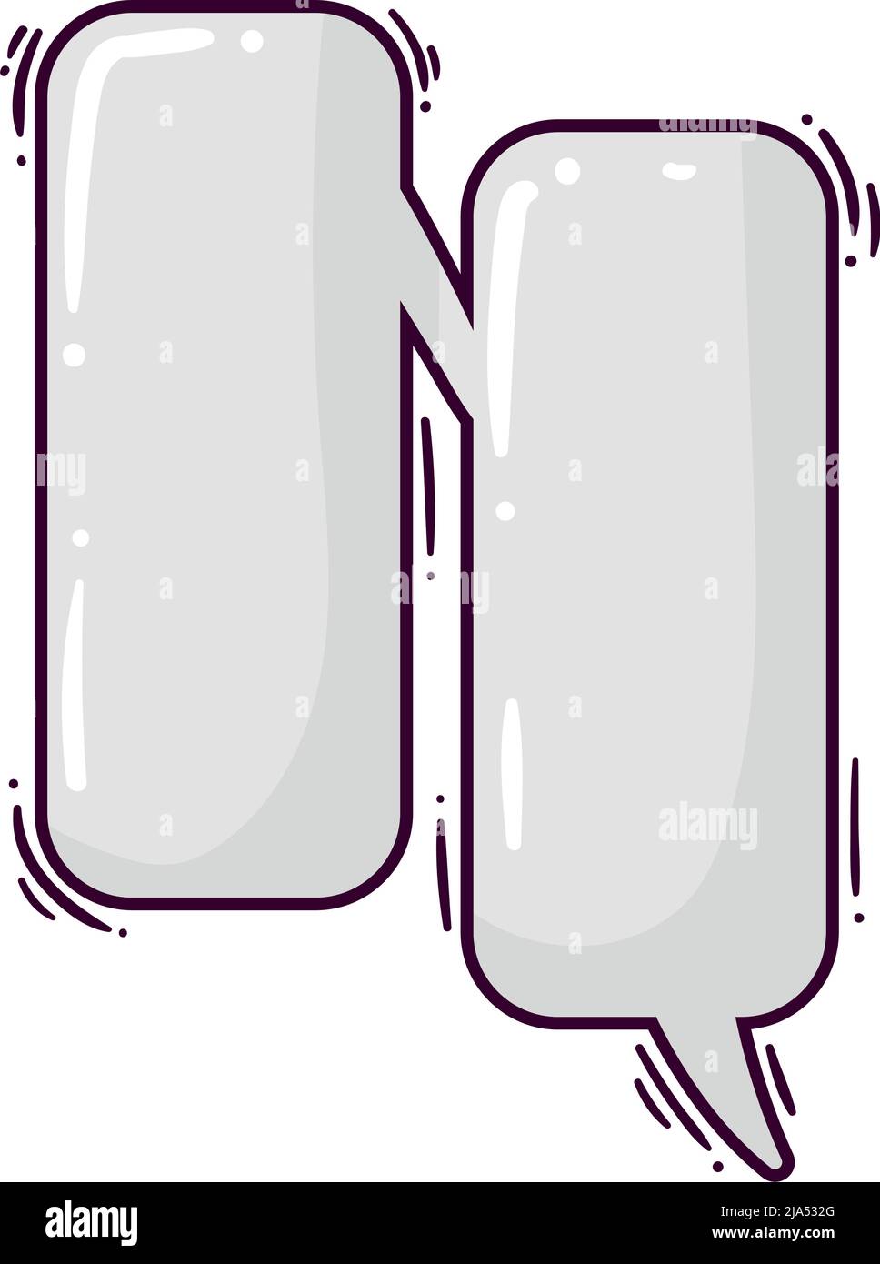 white speech bubbles Stock Vector Image & Art - Alamy