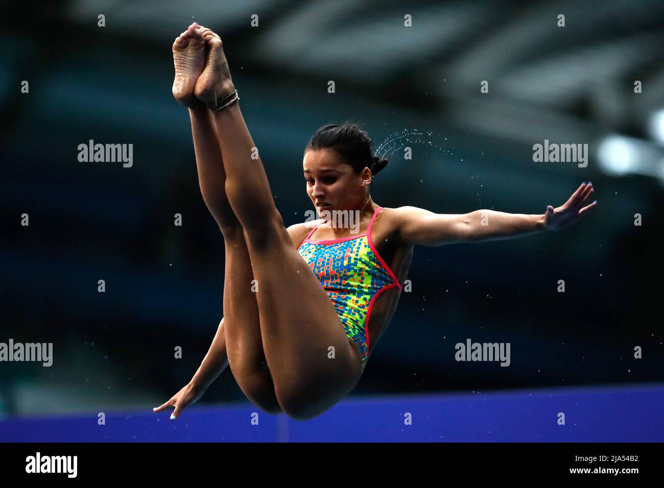 Southampton Diving Academy’s Maya Kutty competes during day one of the