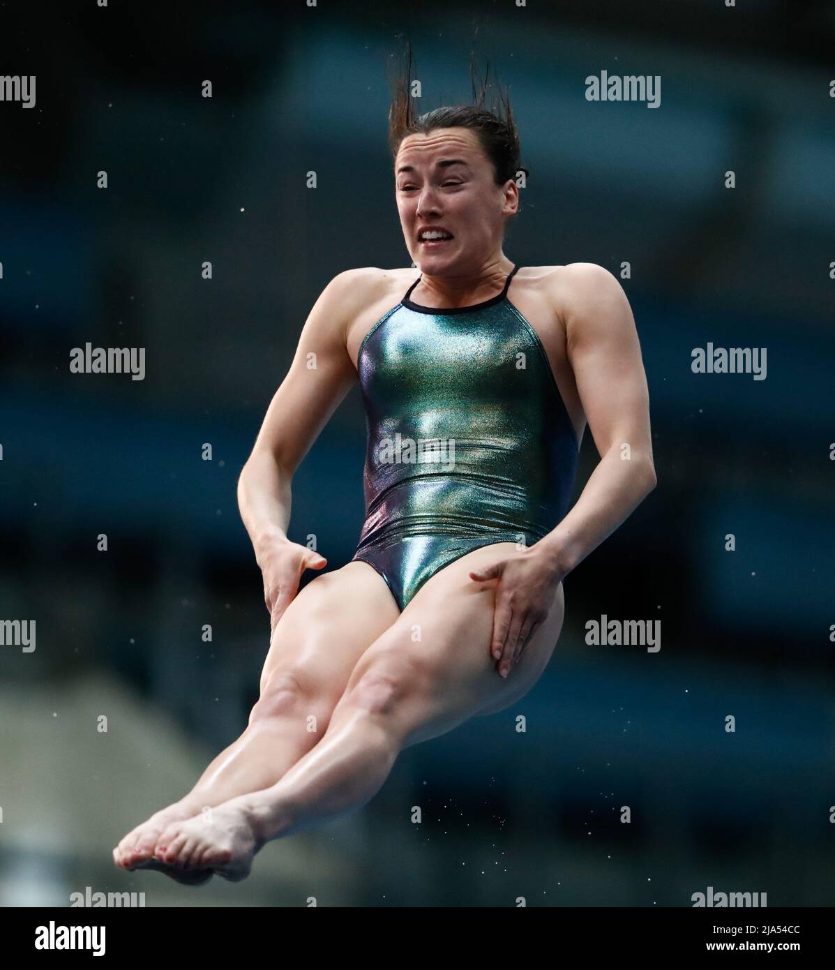 City of Sheffield Diving Club’s Clare Cryan competes during day one of