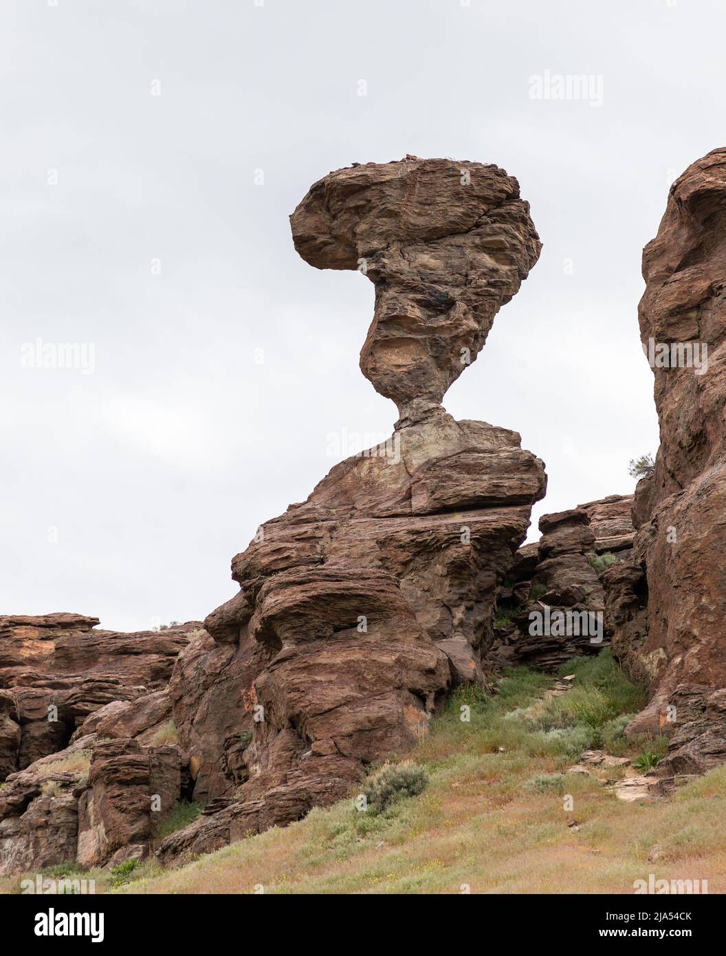 Balanced rock. Castleford, Idaho, USA Stock Photo Alamy