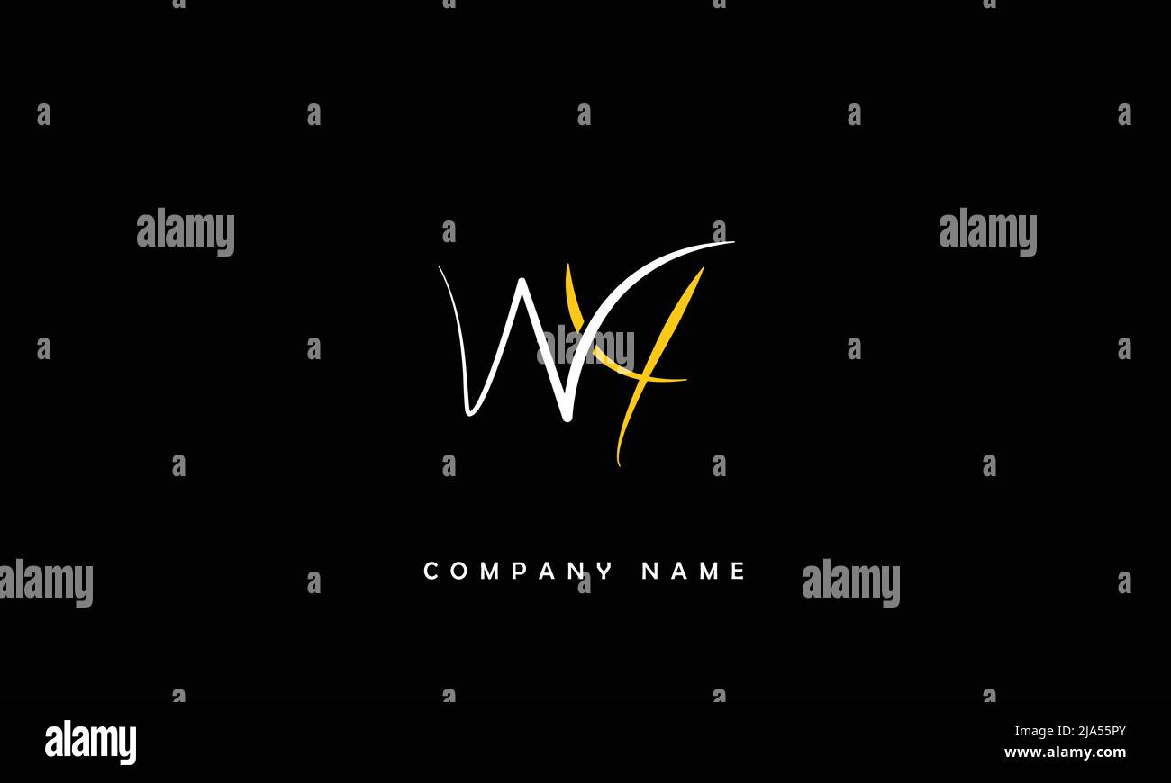 YW, WY Abstract Letters Logo Monogram Stock Vector