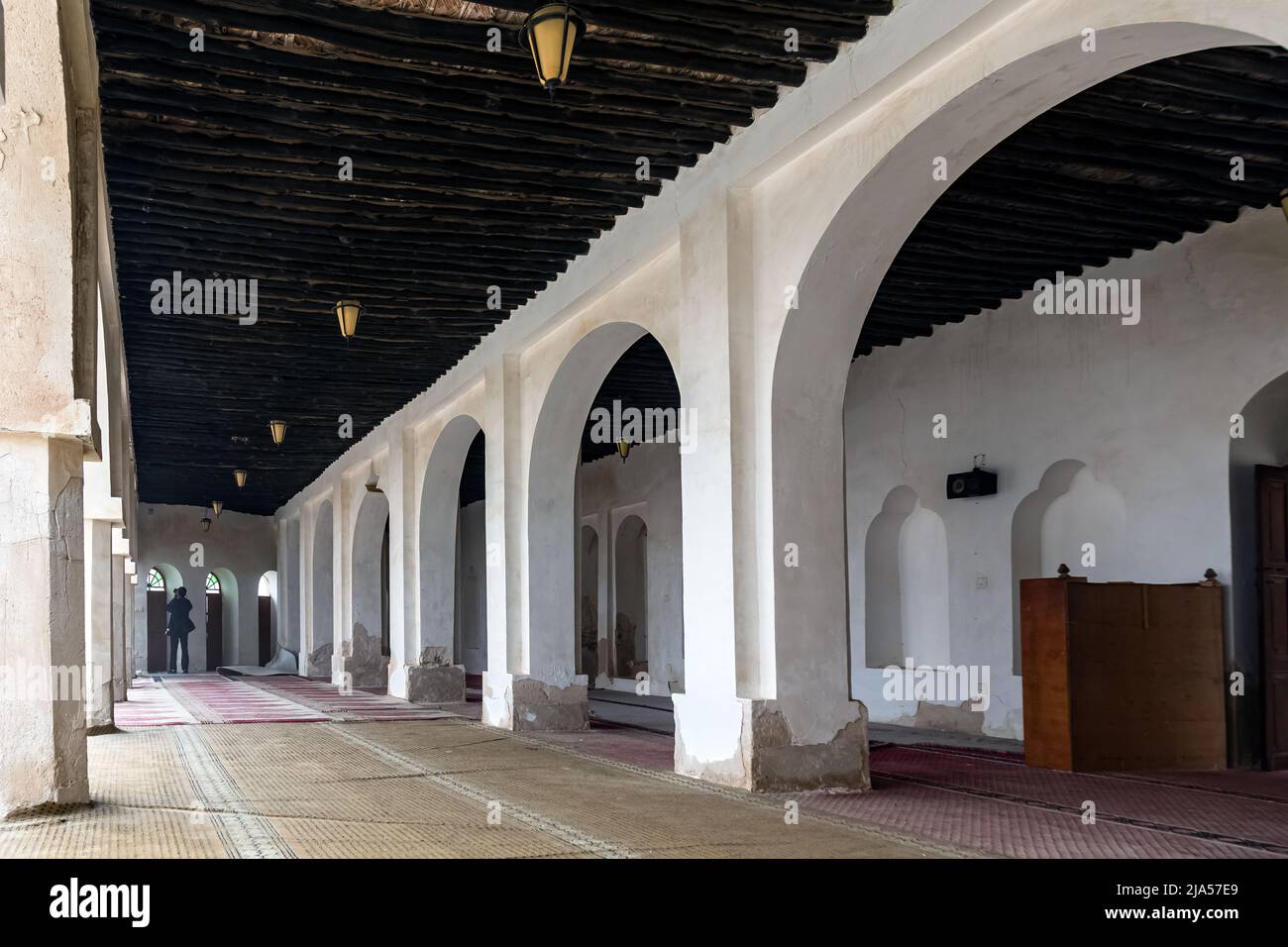 Inside view of historical old Al-Uqair port in Saudi Arabia. Stock Photo