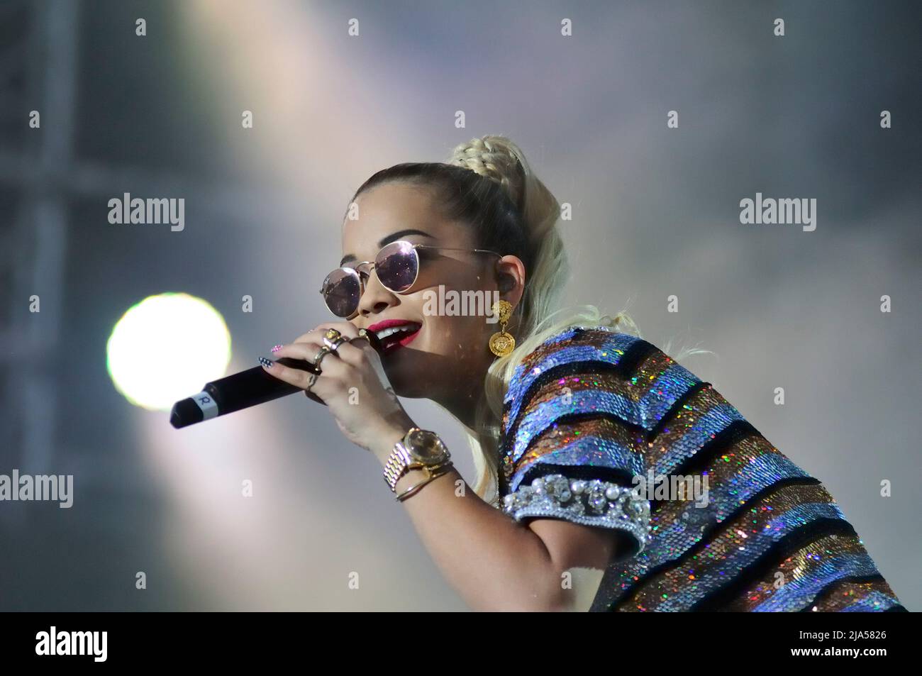 Vienna, Austria. June 29, 2014. Rita Ora at Danube Island Festival in Vienna Stock Photo