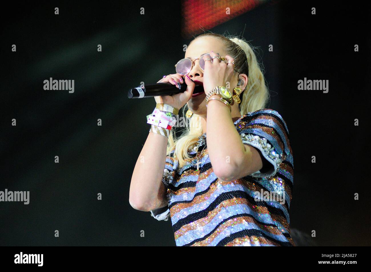 Vienna, Austria. June 29, 2014. Rita Ora at Danube Island Festival in Vienna Stock Photo