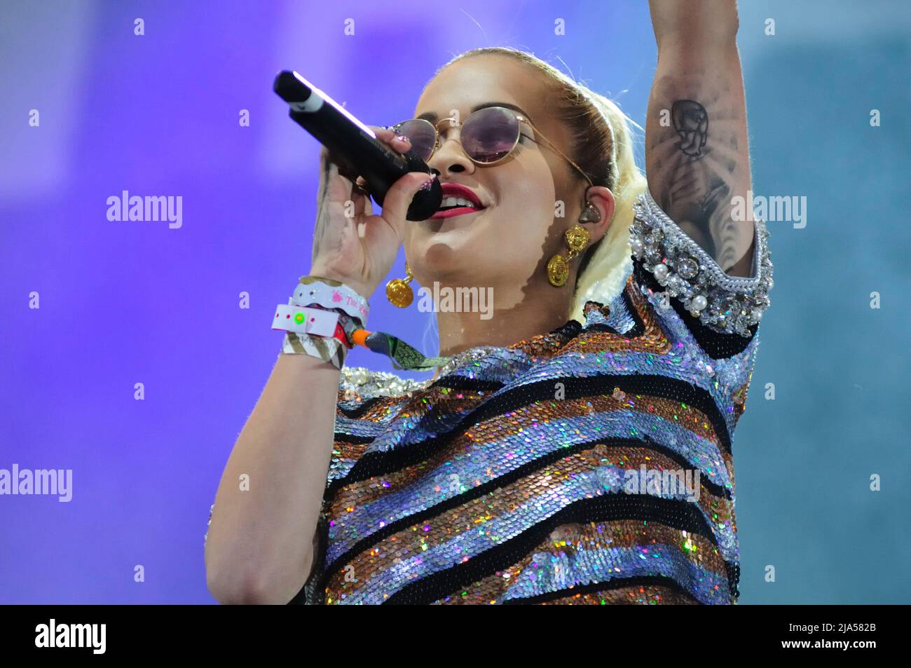 Vienna, Austria. June 29, 2014. Rita Ora at Danube Island Festival in Vienna Stock Photo