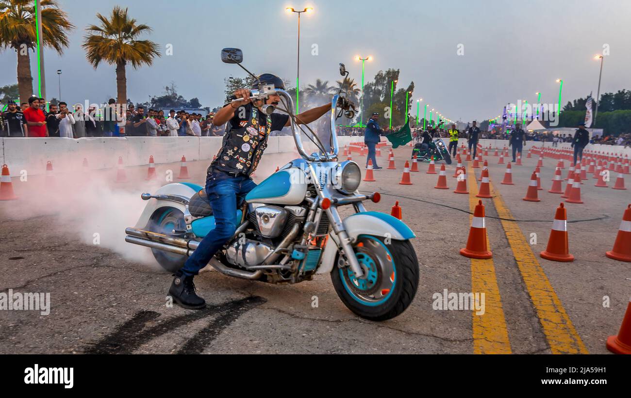 Motorbike show in Sharqiah Season-Saudi Arabia. Photo taken at Dammam Saudi Arabia Stock Photo