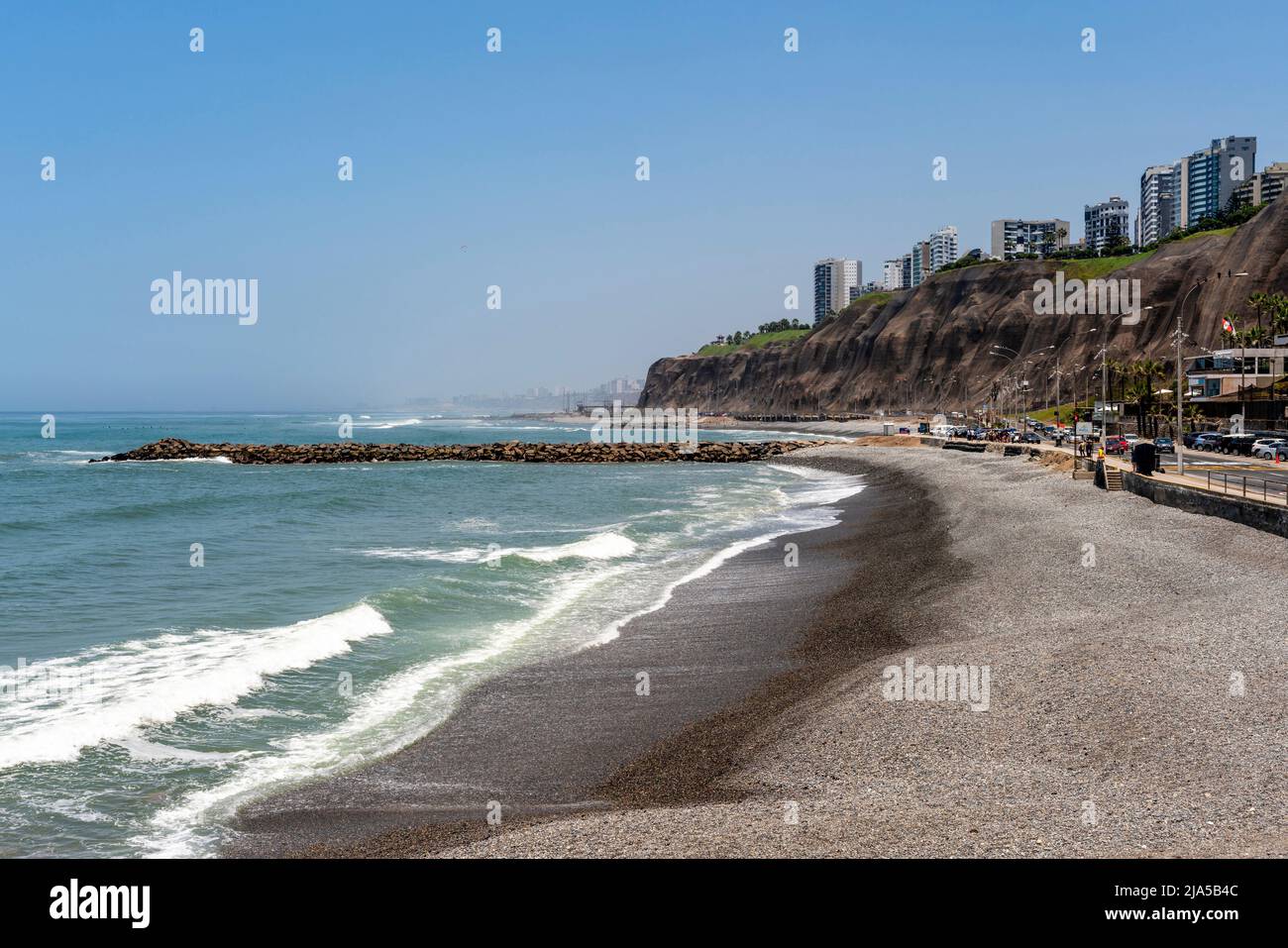 The Beach, Miraflores, Lima, Peru. Stock Photo