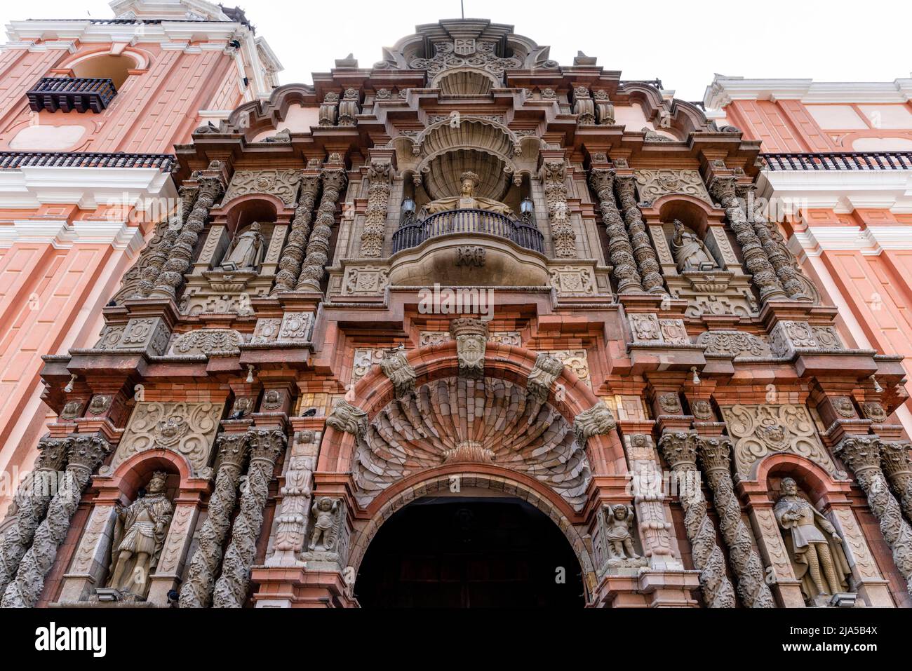 The Minor Basilica and Convent of Nuestra Señora de la Merced, central Lima, Peru. Stock Photo