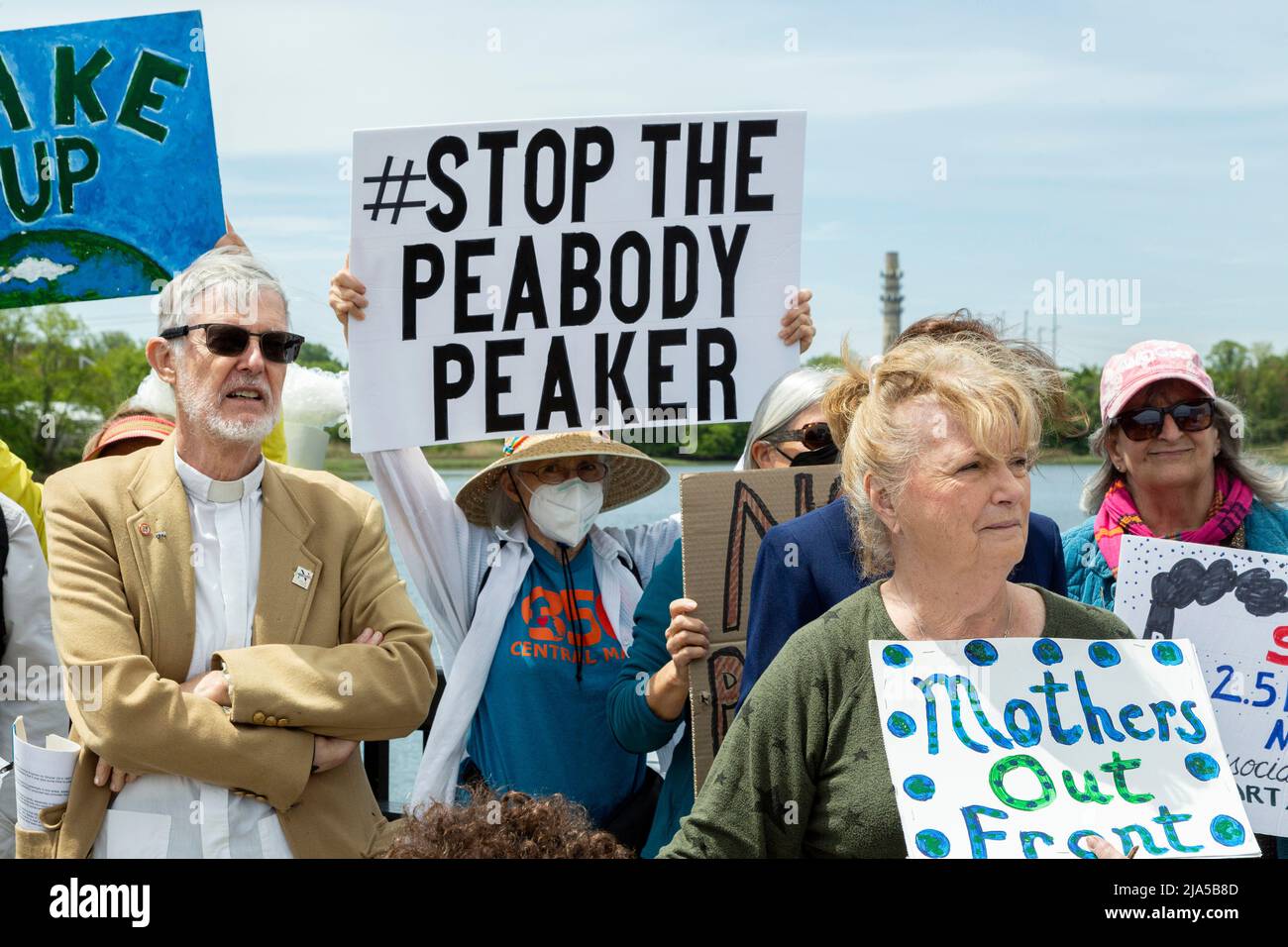 May 26, 2022. Danvers, MA. Residents and advocates from Breathe Clean