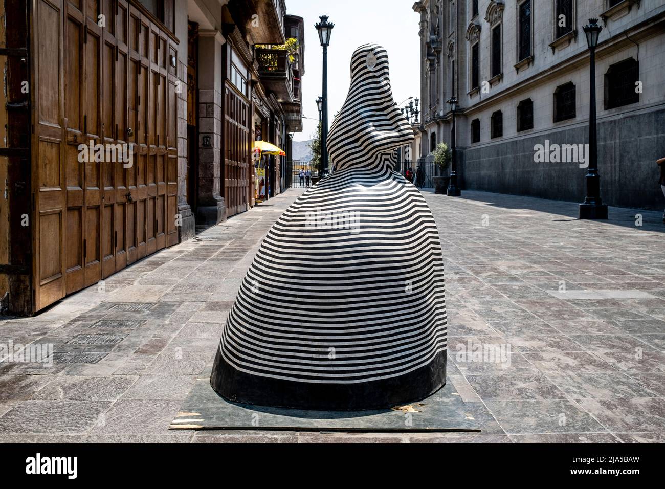 An Art Installation In The Historical Centre Of Lima, Lima, Peru. Stock Photo