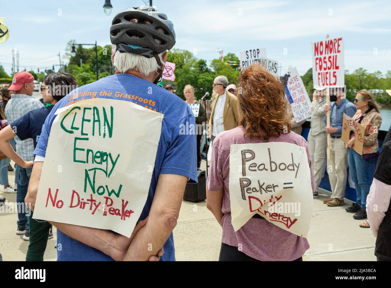 May 26, 2022. Danvers, MA. Residents and advocates from Breathe Clean
